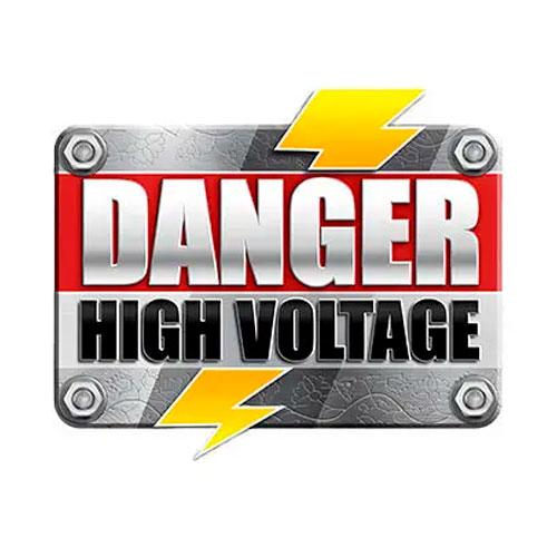 Danger High Voltage Slot